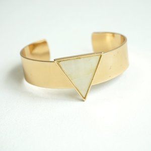 Triangle Gold Cuff Bracelet